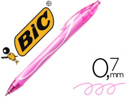 Bolígrafo Bic Gelocity Quick Dry tinta gel rosa